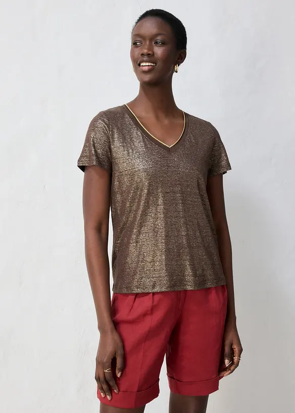 Lintopp med lurex, bonprix
