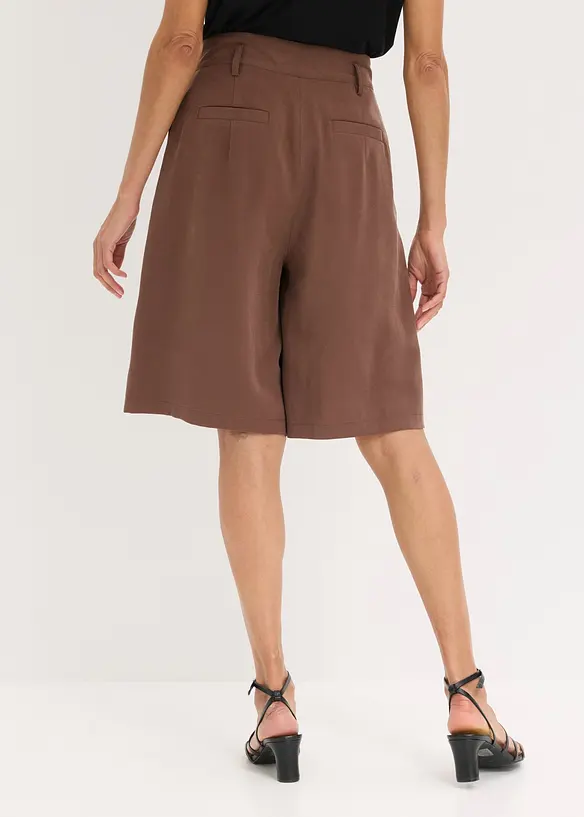 Bermudashorts i viskose med mykt fall, bonprix