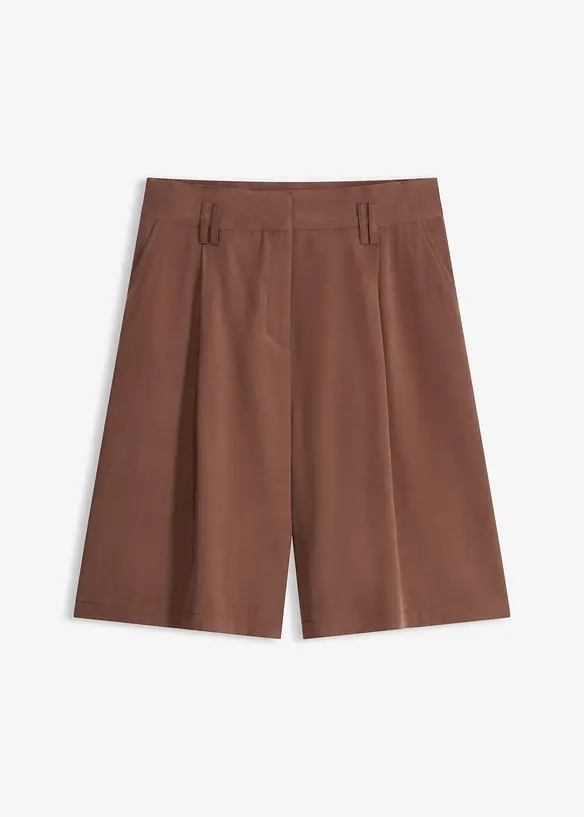 Bermudashorts i viskose med mykt fall, bonprix