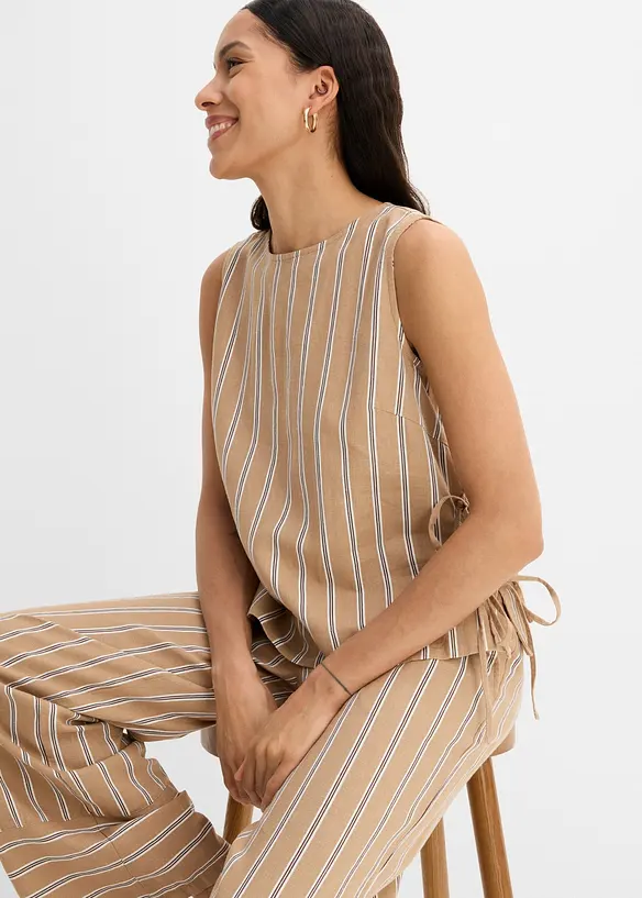 Stripete blusetopp, bonprix