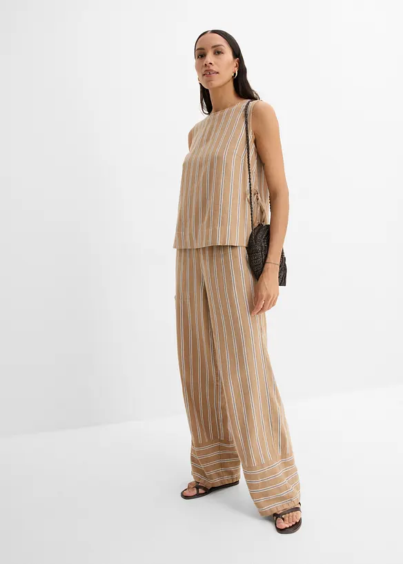 Stripete blusetopp, bonprix