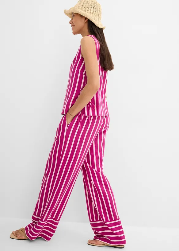 Pull on-bukse med stripem&oslash;nster, bonprix