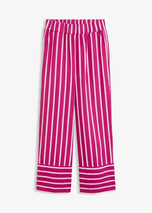 Pull on-bukse med stripem&oslash;nster, bonprix