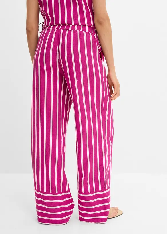 Pull on-bukse med stripem&oslash;nster, bonprix