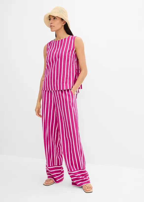 Pull on-bukse med stripem&oslash;nster, bonprix
