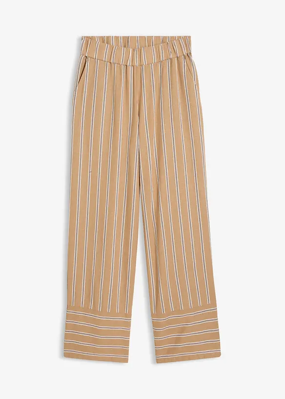 Stripete slip on-bukse, bonprix
