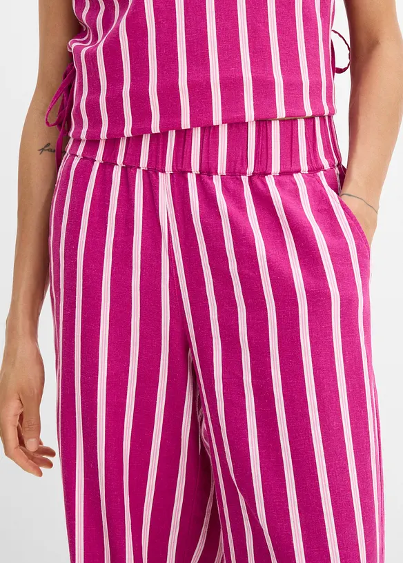 Pull on-bukse med stripem&oslash;nster, bonprix