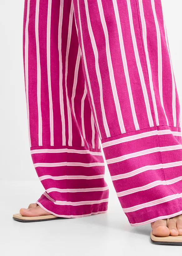 Pull on-bukse med stripem&oslash;nster, bonprix
