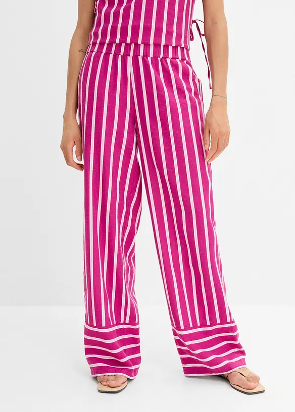 Pull on-bukse med stripem&oslash;nster, bonprix