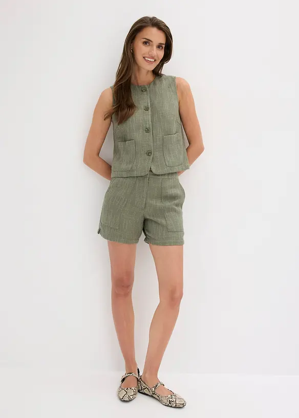 Vest med rund hals, bonprix