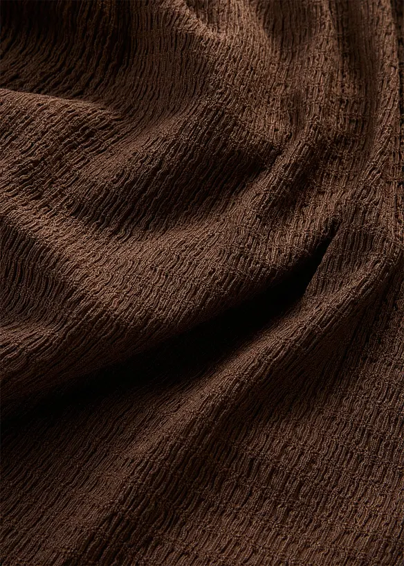 Jerseykjole i strukturert, kreppet materiale, bonprix