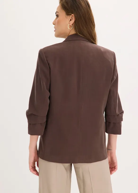 Blazer i viskose og ledig modell med 3/4-lange ermer, bonprix
