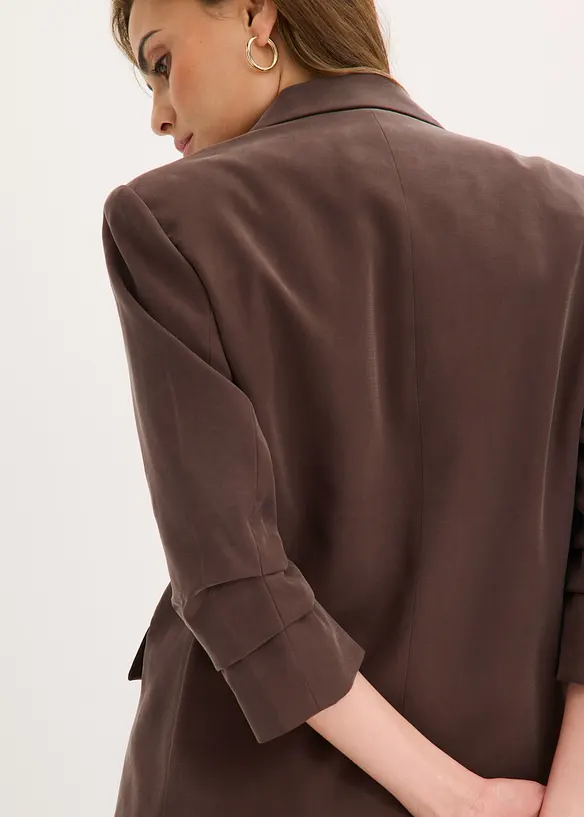Blazer i viskose og ledig modell med 3/4-lange ermer, bonprix