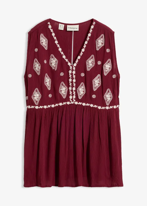 Ermel&oslash;s bluse i lett viskose, bonprix