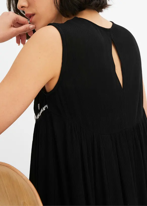 Ermel&oslash;s bluse i lett viskose, bonprix