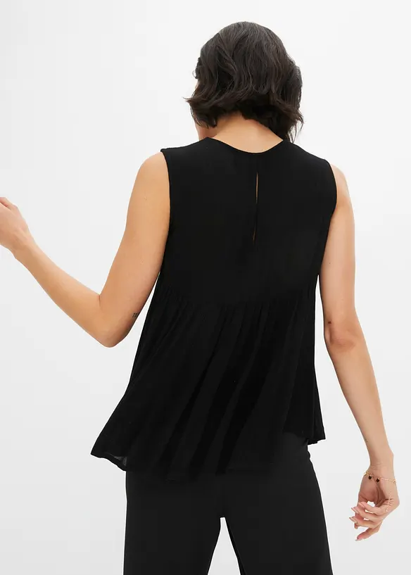 Ermel&oslash;s bluse i lett viskose, bonprix
