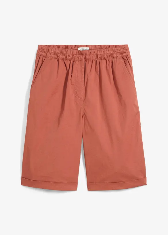 Bermudashorts i papertouch-materiale med bomull, bonprix