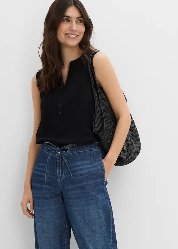 Barrel-jeans Mid Waist, cropped, bonprix