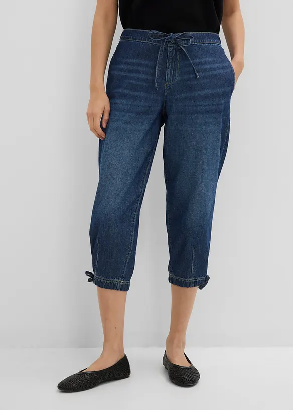 Barrel-jeans Mid Waist, cropped, bonprix