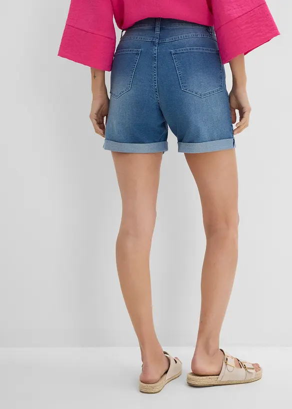 Jeansshorts Mid Waist, bonprix
