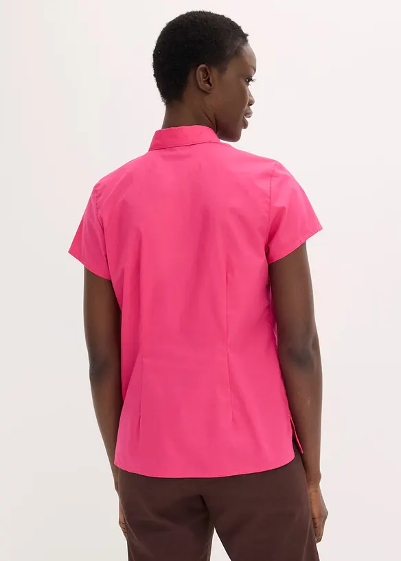 Kortermet bluse i poplin, bonprix