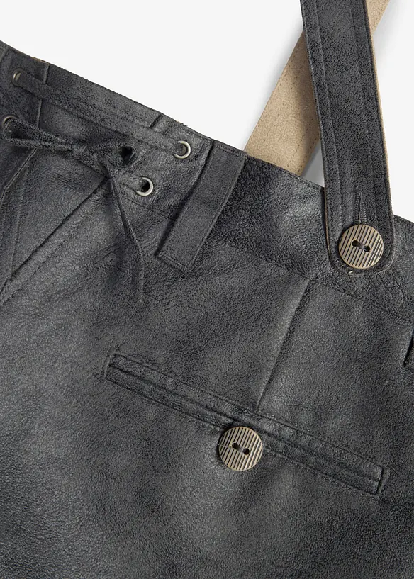Drakt-shorts av imitert skinn, bonprix