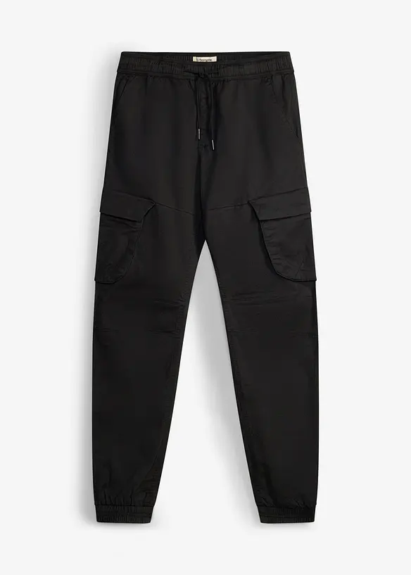 Regular Fit slip on-cargobukse, Straight, bonprix