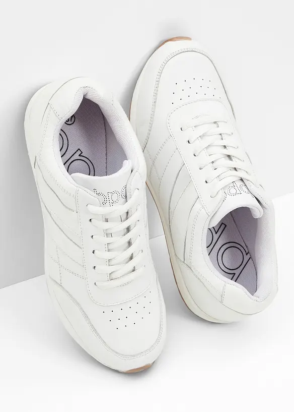 Sneakers i skinn, bonprix
