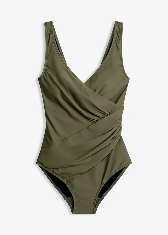 Medium shape badedrakt i omslagsstil, bonprix