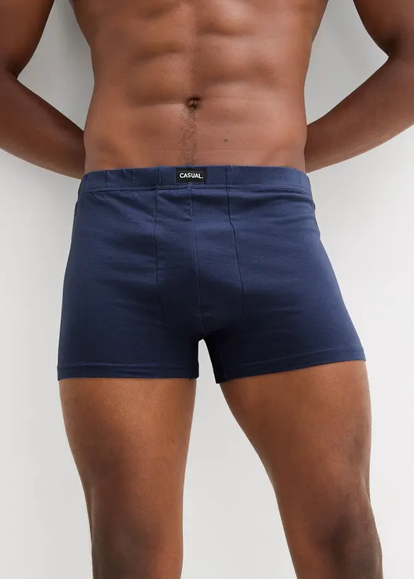 Ledig boxershorts i bomullsjersey (3-pack), bonprix