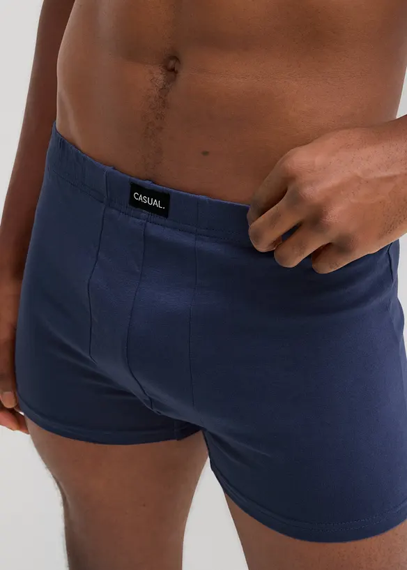Ledig boxershorts i bomullsjersey (3-pack), bonprix