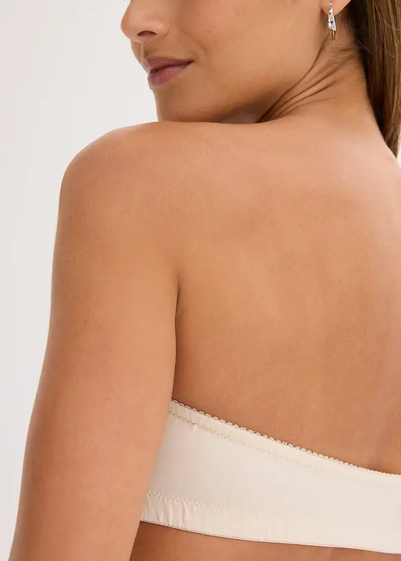 Bandeau-BH med &oslash;kologisk bomull (2-pack), bonprix