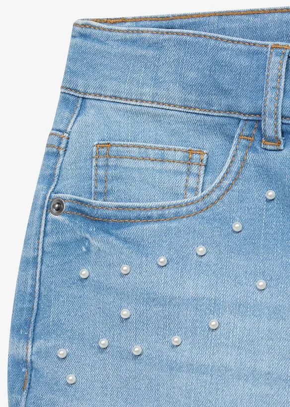 Denimshorts Mid Waist, bonprix