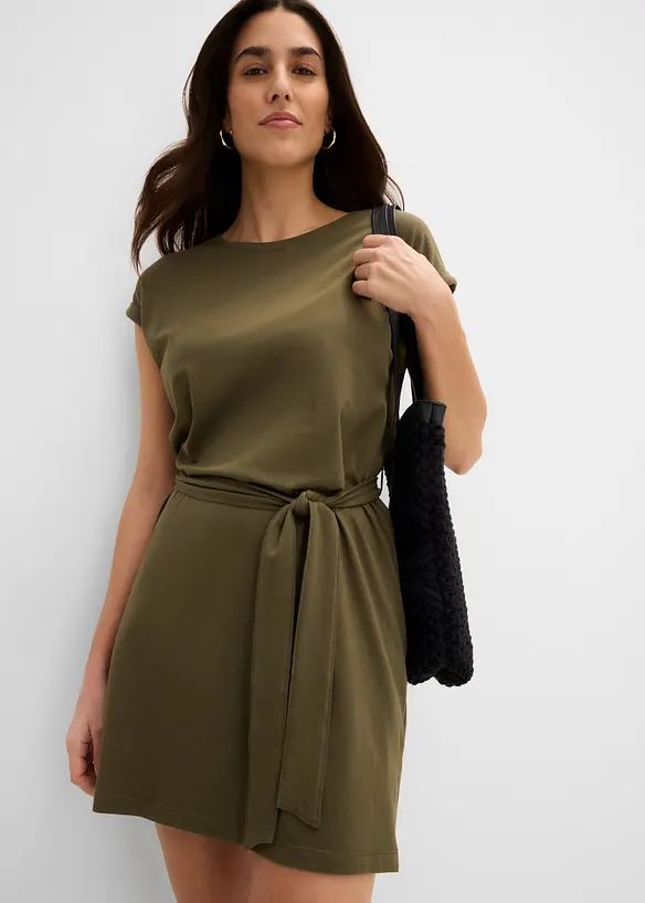 Jerseykjole i 100% bomull, bonprix