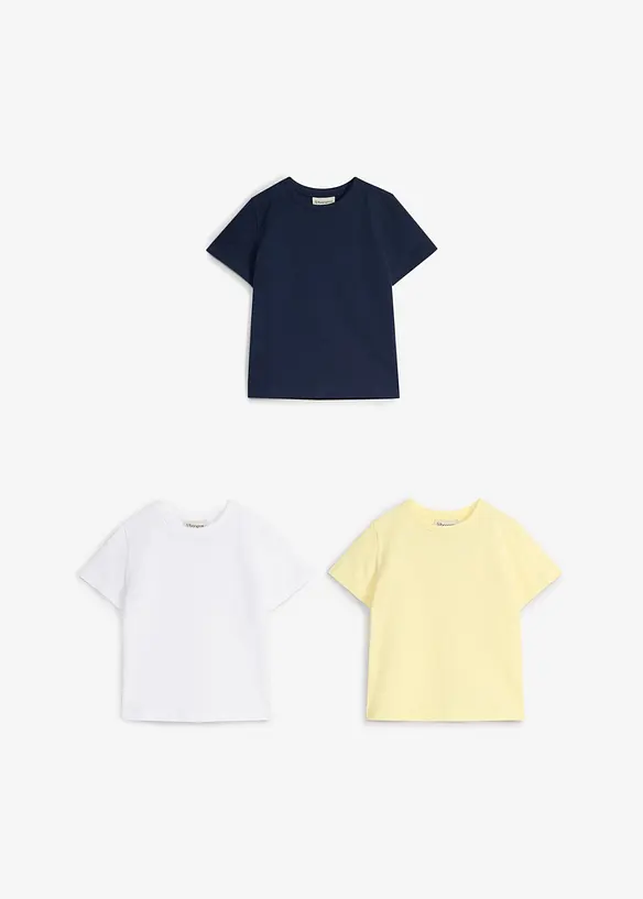 T-skjorte i 100% bomull (3-pack), bonprix