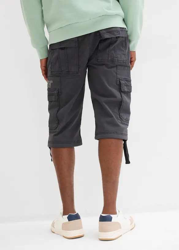Lang bermudashorts med cargolommer, Regular fit, bonprix