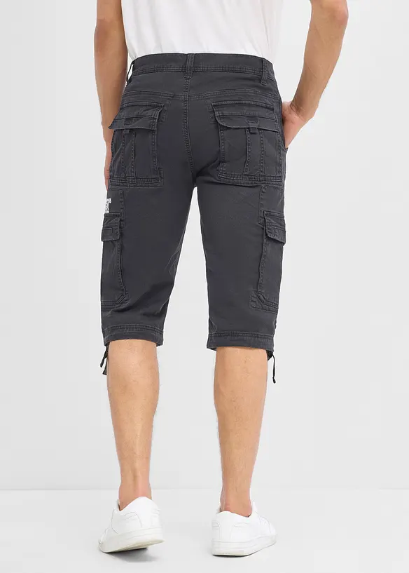 Lang bermudashorts med cargolommer, Regular fit, bonprix