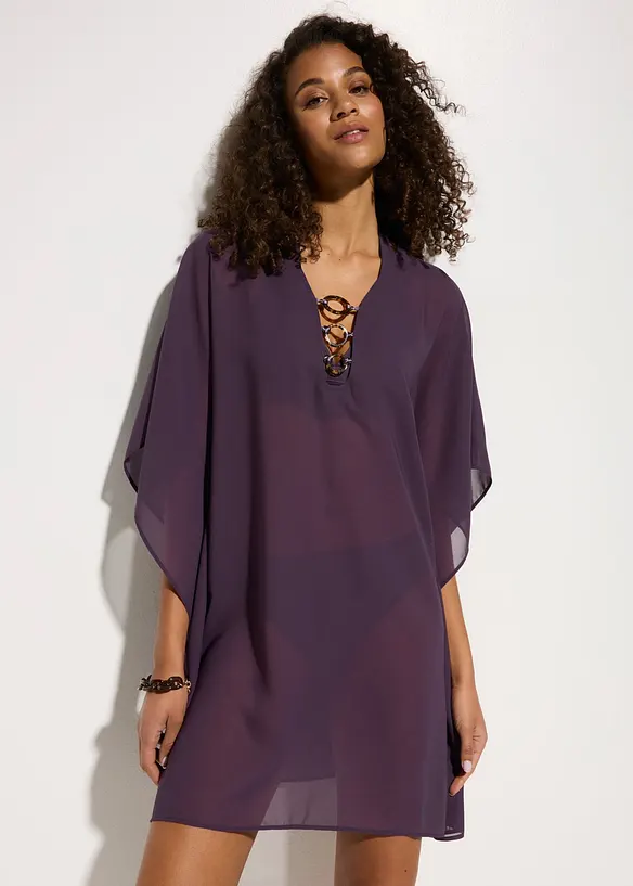 Strandtunika i lett chiffon, bonprix