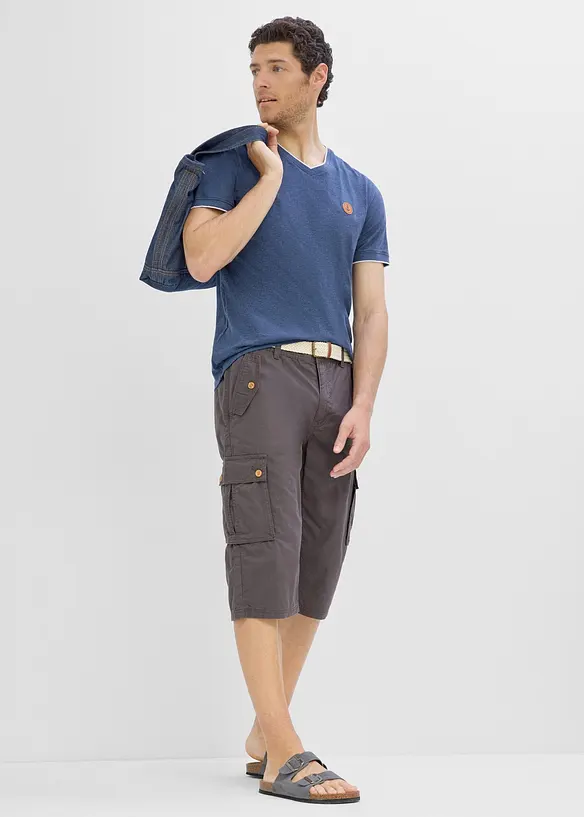 Cargo-bermudashorts i 100% bomull, Regular fit, bonprix