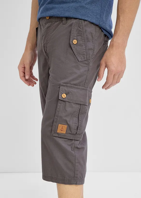 Cargo-bermudashorts i 100% bomull, Regular fit, bonprix