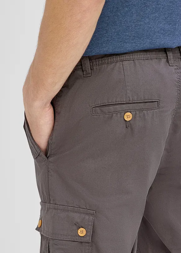 Cargo-bermudashorts i 100% bomull, Regular fit, bonprix