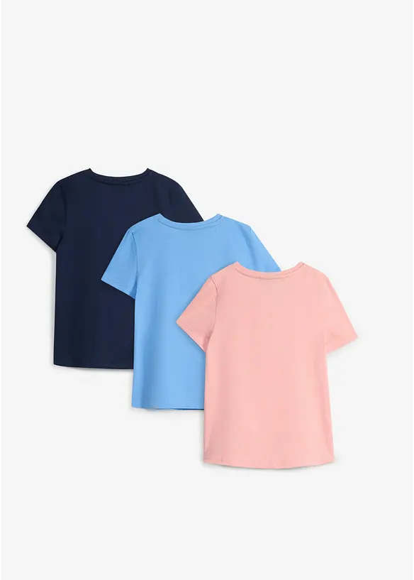 T-skjorte i 100% &oslash;kologisk bomull (3-pack), bonprix