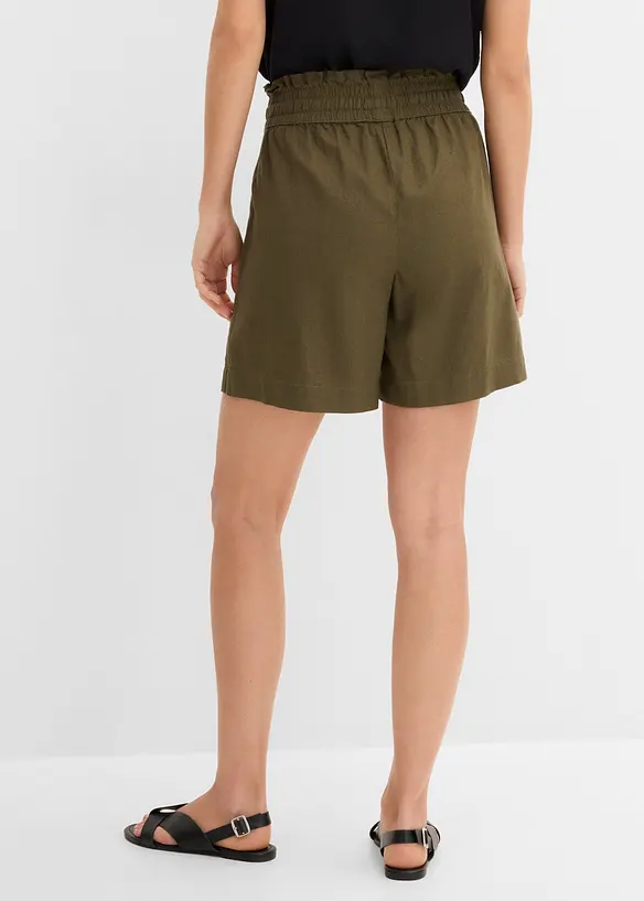 Shorts med lin, bonprix