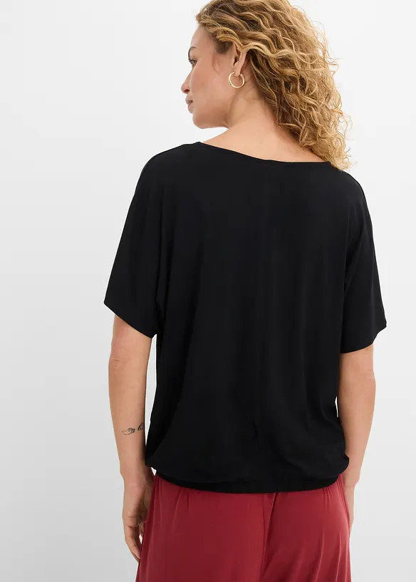 Oversized topp i myk viskosemiks, bonprix