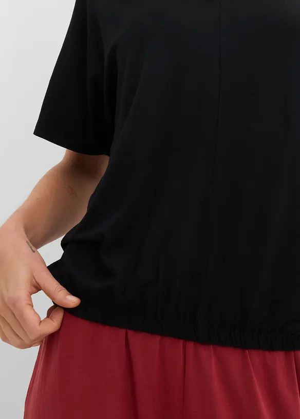 Oversized topp i myk viskosemiks, bonprix