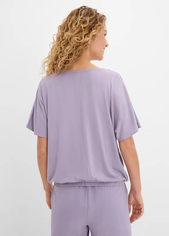 Oversized topp i myk viskosemiks, bonprix