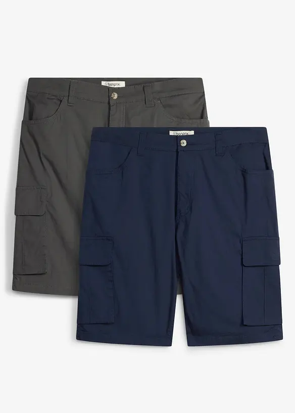 Cargo-bermudashorts (2-pack), bonprix