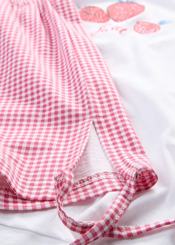 Kort pyjamas i 100% bomull, bonprix