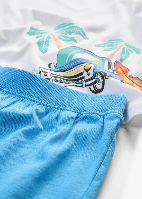 Kort pyjamas i 100% bomull, bonprix