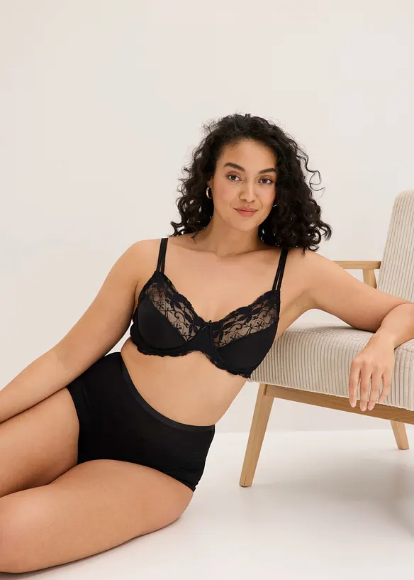 Light shape, lasersk&aring;ret truse med h&oslash;y midje (2-pack), bonprix